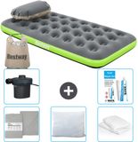 Bestway luchtbed - 1-Persoons - 99 x 188 x 22 cm - Grijs/Groen