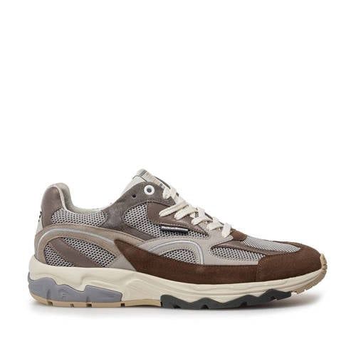 Floris van Bommel De Rezer 01.18 suède sneakers bruin
