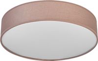 OSRAM ORBIS PARIS plafondlamp 400mm, bruin, 2xE27 fitting, combineerbaar met slimme lamp, hoge kwaliteit, modern design, met stoffen kap, geschikt voor binnengebruik, rond, IP20