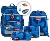 Step by Step Cloud Reflect Schulranzen-Set 5-delig Rocket Novo blauw