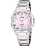 Jaguar J1027/6 Polshorloge Dames Roze/Zilverkleurig Staal Saffierglas