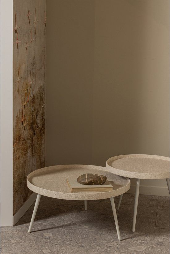 WOOOD Bounds Bijzettafel - Hout/Metaal - Naturel - 38x74x74