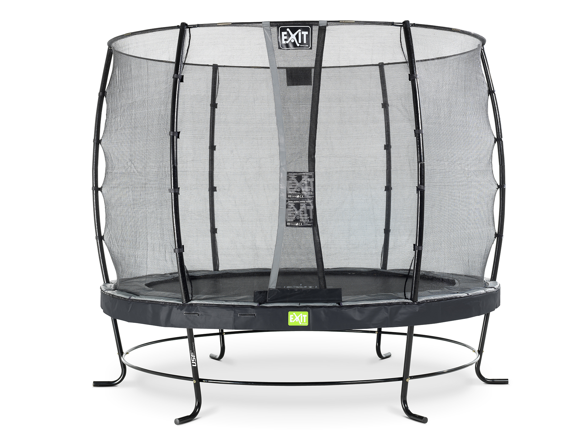 Exit Elegant trampoline ø305cm met Economy veiligheidsnet - zwart