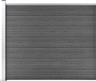 vidaXL Schuttingpaneel HKC Zwart 175x146 cm