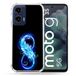 Cokitec Versterkte hoes voor Motorola G35 5G Oneindige Veer Textuur Blauw