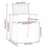vidaXL Tuin Eettafel Set Bruin