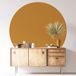 Autocollant Mural Rond - Couleur Tendance - Diamètre 90 cm - Adhésif Mat