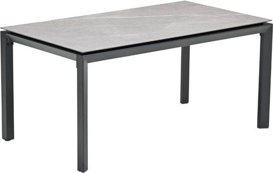 Garden Impressions Domingo - Tuintafel - 160x90 cm - Grijs