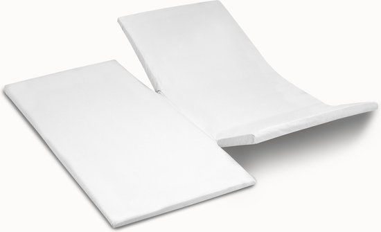Cinderella Basic Double-Split Topper Molton - 180x210 cm - Wit
