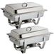 Plat de service, acier inoxydable, 9 litres, 635x317,5x102 mm, argenté