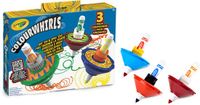Crayola ColourWhirls Kleurentol - Hobbypakket - Set van 3 Tollen met Verschillende Kleuren - Creatief Speelgoed en Wedstrijdspel voor Kinderen vanaf 6 Jaar