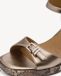 Tamaris Dames Sandalen met Hak 39 Metallic Blokhak Synthetisch 8cm+