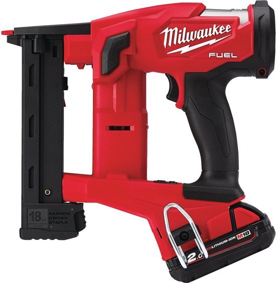 Milwaukee M18 FNCS18G-202X Accu Nietentacker 18V 2,0Ah Li-Ion smalle kroon 18GA 9,5-3!