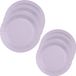 Santex set de assiettes de fête/anniversaire - 40 pièces - lilas violet - 17 cm et 22 cm