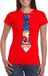 Bellatio Decorations Shoppartners Bv Foute Kerst t-shirt stropdas met kerstman print rood voor dames L