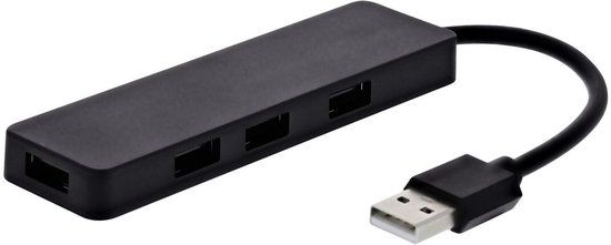 T'nB HUBUSBFIRST laptop dock & poortreplicator Bedraad USB 2.0 Zwart