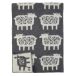 Klippan Yllefabrik Couverture en laine de mouton Gris 130x180 cm