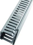 RS PRO Bedradingskanaal grijs, 37,5 mm x 75 mm, lengte 2 m halogeenvrij PC/ABS, open zijwand, verpakking van 12 stuks