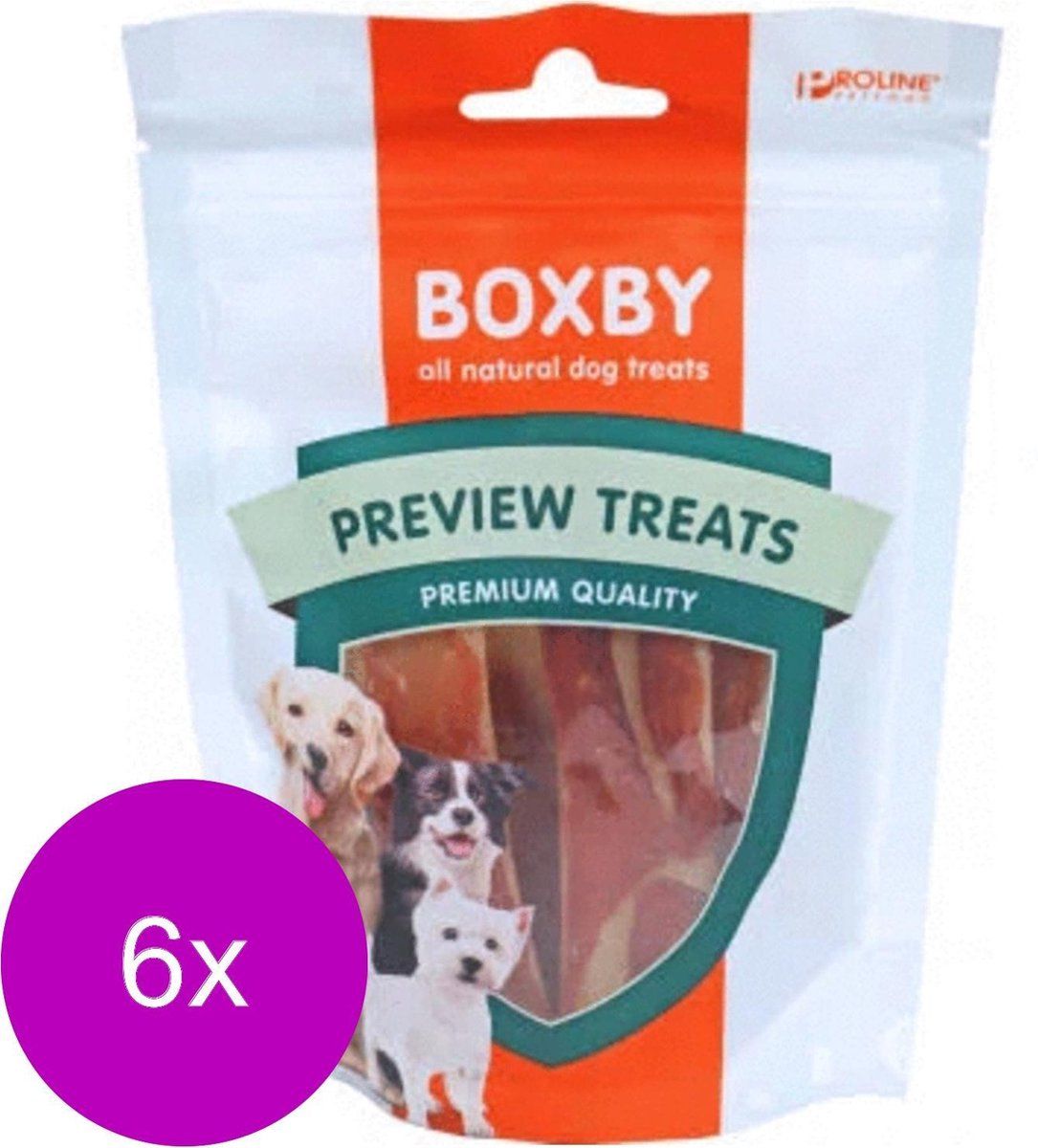 Proline Boxby Duck Dental Strips Eend - Hondensnacks - 6 x 90 g