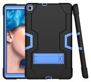 Merkloos Tablethoes geschikt voor Samsung Galaxy Tab S6 Lite 10.4 inch Zwart met blauw