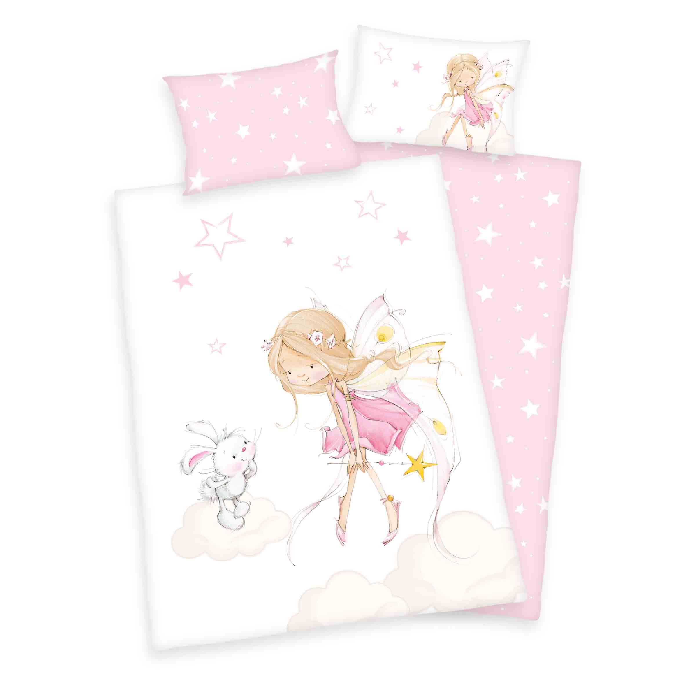 HERDING Little Fairy Bedding Set - 100 x 135 cm - Multicolour