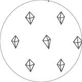 Bonateks Ronde digitaal bedrukte muismat, antislip onderkant, voor kantoor en thuis, diameter: 22 cm