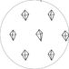 Bonateks Ronde digitaal bedrukte muismat, antislip onderkant, voor kantoor en thuis, diameter: 22 cm