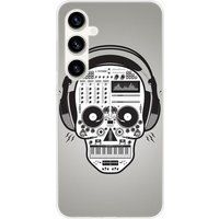 Samsung Galaxy S23 FE Skull music bedrukt siliconen hoesje