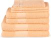 Good Morning uni handdoek effen kleur - Handdoekenset 8 - Perzik - Badstof