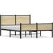Maison Exclusive - Cadre de lit en métal sans matelas Chêne Sonoma 150x200 cm