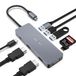 Tymyp USB-C Hub Docking Station Triple Display 4K HDMI voor Chromebook