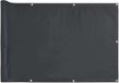 vidaXL Balkonscherm 600x120 cm PVC Antracietkleurig