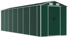 vidaXL Tuinschuur - 191x640x198 cm - Groen Staal