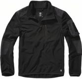 Brandit Fleeceshirt Troyer Rips Heren Sweatshirts - Zwart - 5XL