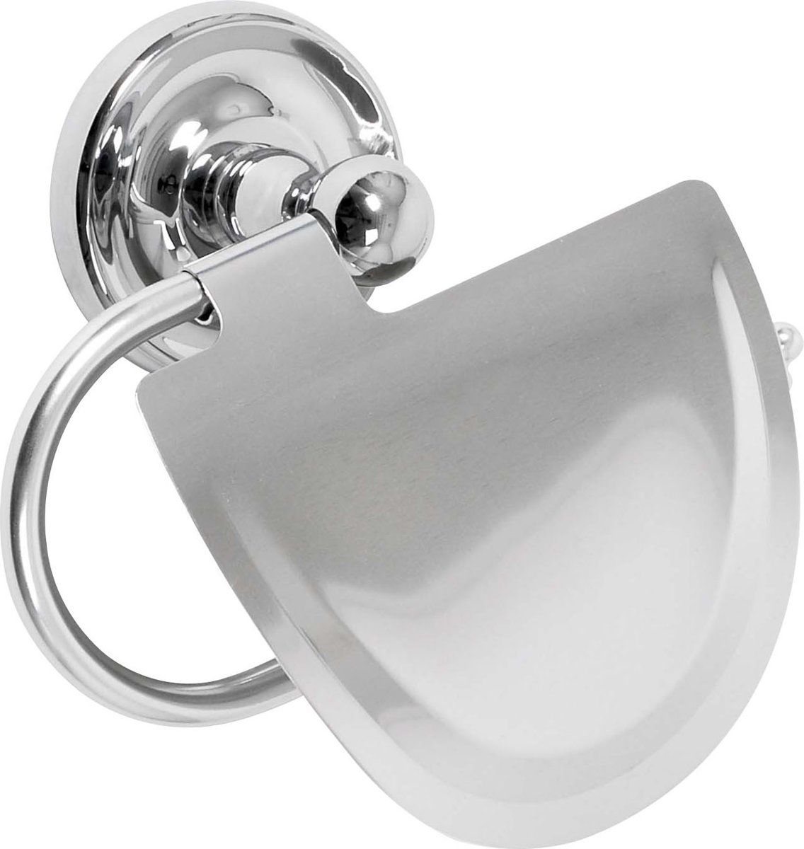 Plieger Charleston Closetrolhouder met Klep Chroom