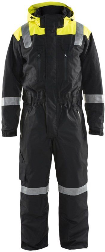Blåkläder Winteroverall 6787-1977 - Zwart/High Vis Geel - C54
