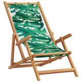 VidaXL Terras Gecapitonneerde zitting Eucalyptus, Polyester Groen