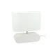 Homemania Bureaulamp Shade vorm – bureau, nachtkastje – grijs, wit, hout, stof 30 x 12 x 31 cm