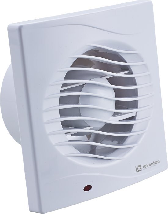 Reventon Code 100T - Ventilator 130 mÂ³/h met timer - Ã¸ 100 mm - Wit