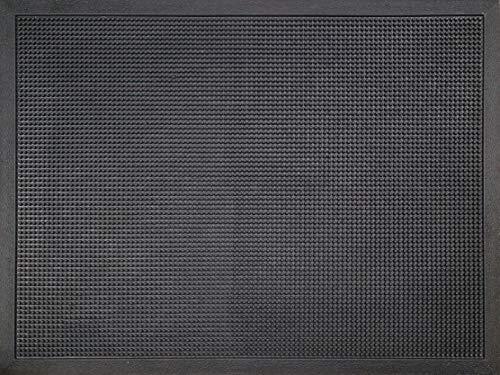 ID Mat t M51 _ L noppenlicht tapijt voetmat rubber zwart 80 x 60 x 1,6 cm