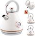 Berdsen Elektrische waterkoker met thermometer - 1,7L - wit