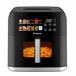 BEPER P101FRI091 9-liter 1800W Airfryer met kijkvenster en binnenverlichting, kleurentouchscreen, 12 automatische programma's, XXL Airfryer met 60-minuten timer