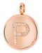 Lucardi Dames Gerecycled just.d stalen hanger roseplated letter kristal - Hanger - Staal - Rosékleurig