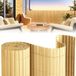 1x4 mètre écran de confidentialité en PVC – clôture de jardin et de balcon pour jardin et balcon – Couleur : bambou – 1x4 mètre