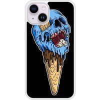 Ice cream skull bedrukt siliconen hoesje compatibel met iPhone 14