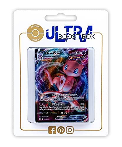 my-booster Mew VMAX (Mew VMAX) 114/264 Fusion Strike Full Art - Myboost X Epée et Bouclier 8 - Poing de Fusion - Doos met 10 Franse Pokemon kaarten