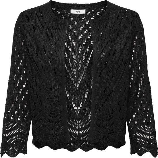 JDY JDYSUN 3/4 Cropped Cardigan Knt Noos Women's Vest - Black - Size XL