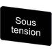 Siemens 3SU1900-0AD16-0GS0 3SU19000AD160GS0 Plaque signalétique avec protection anti-rotation (l x L) 27 mm x 17.5 mm Sous tension Noir 10 pièce(s) Pièce