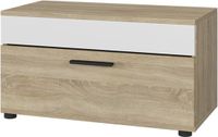 Vicco Berno Woonkamerkast – 70.8 x 38.9 cm met scharnierende deur Sonoma/Wit