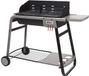 JJA SAS Barbecue à charbon avec roues 120 x 58,5 x 95 cm Noir/Gris